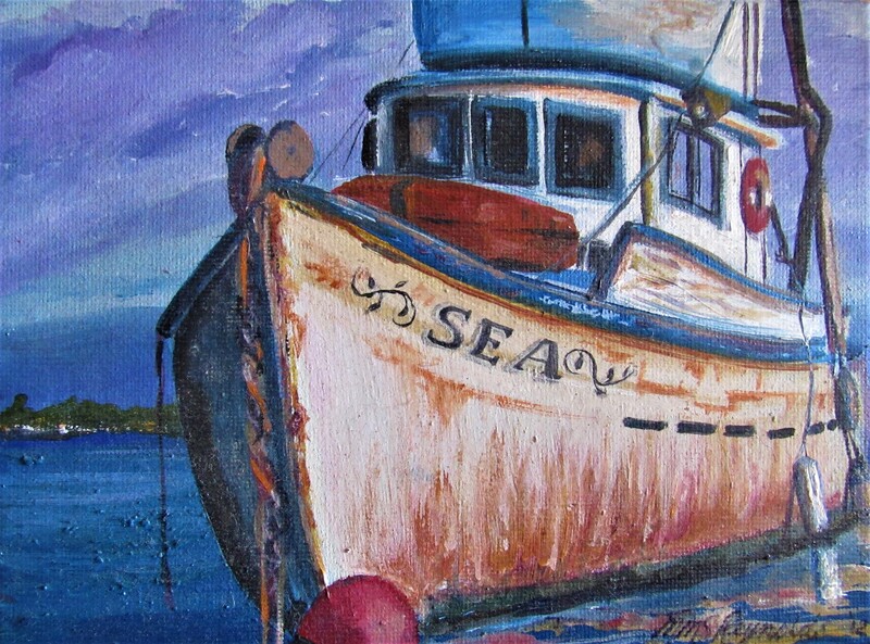 Old ship resting in Morro Bay