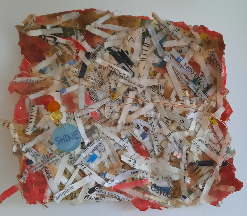 Mixed media dish - paper
